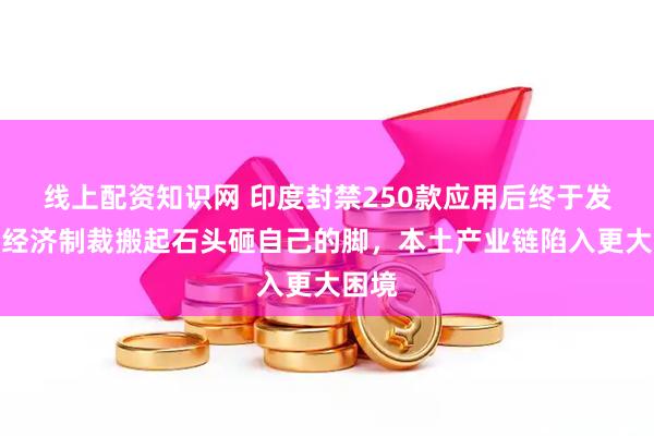 线上配资知识网 印度封禁250款应用后终于发现：经济制裁搬起石头砸自己的脚，本土产业链陷入更大困境